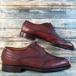 Florsheim Imperial Mens Oxford Wingtip Dress Shoe Size 9D Pebbled Leather Brogue